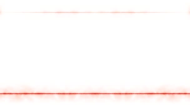Μακρύ Ορθογώνιο Οριζόντιο Πολύχρωμο Κόκκινο Νέον Μεγάλες Γραμμές Καπνού Λευκό — Αρχείο Βίντεο