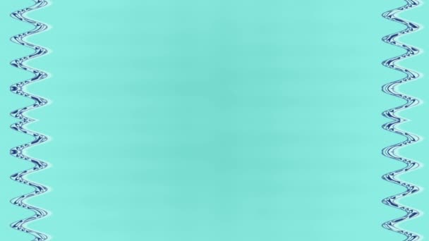 Довгі Прямокутні Хвилясті Вертикальні Прикрашені Товстим Військово Морським Синім Нерухомим — стокове відео