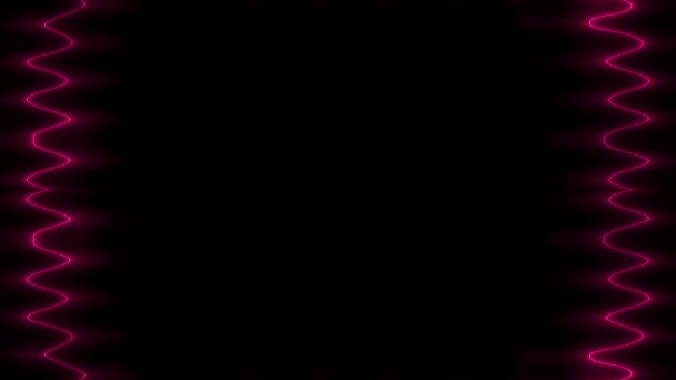 Πλαίσιο Μακρύ Κυματιστό Ορθογώνιο Κάθετο Ροζ Γραμμές Ελάφρυνση Και Σκούρο — Αρχείο Βίντεο