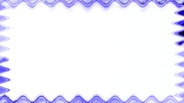 Neón Que Aparece Desaparece Brillante Ondulado Eléctrico Azul Marino Líneas — Vídeos de Stock