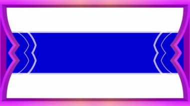 Renkli arkaplanda dikdörtgen, parlak pembe çerçeve, yatay çerçeve. Soyut görüntüler. Kendi içeriğiniz için ortadaki boşluk. Yeşil Ekran.