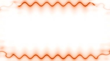 Dikdörtgen dalgalı yatay çerçeve, hareket eden neon ışık efekti, turuncu çerçeve. Uzun, parlak çizgiler. Ortadaki kendi içeriğiniz için boş beyaz boşluk.