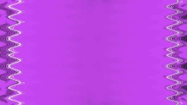 Квадратна Хвиля Прикрашена Неоновими Цятками Сяючою Білою Прямокутною Рамкою Горизонтальною — стокове відео