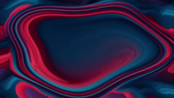 Slowly Flowing Lines Paint Watercolor Dark Red Navy Blue Creating — Stock Video