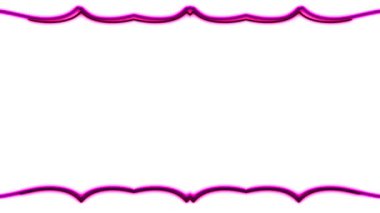 Pembe Neon Çerçeve Tasarımı