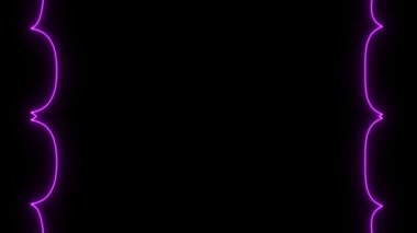 Soyut Neon Çerçeve Tasarımı