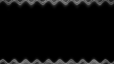 Soyut Siyah ve Beyaz Dalga Çerçevesi