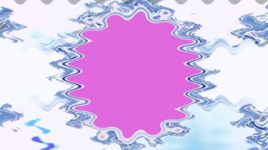 Soyut Pembe ve Mavi Dalga Arkaplanı