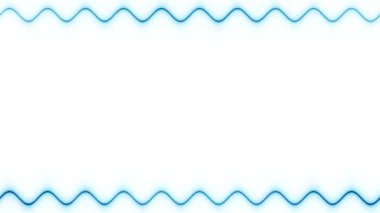 Soyut Mavi Dalga Kenarlık Çerçevesi