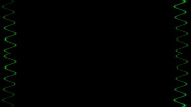 Soyut Yeşil Neon Sınırı