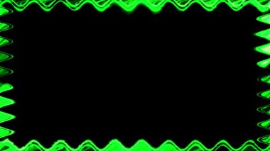 Soyut Yeşil Dalga Çerçevesi