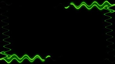 neon lights on the dark background.