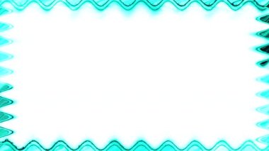 Soyut Turkuaz Çerçeve Tasarımı