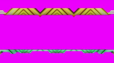 Canlı Renklerle Soyut Geometrik Tasarım