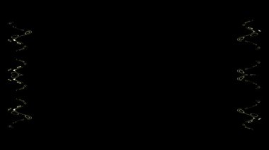 Soyut Siyah ve Sarı Çerçeve