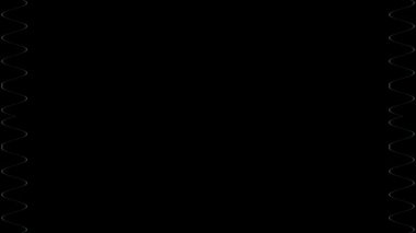 Yeşil Zigzag Sınırlı Soyut Siyah ve Beyaz Arkaplan