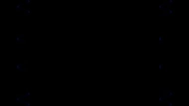 siyah arka plan üzerine soyut mavi çizgiler