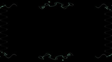 Resim ya da Metin için Teal Kenar Çerçevesi