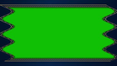 Mavi ve Yeşil Çerçeve Arkaplanı