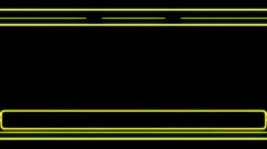 Neon Işık Çerçevesi Özeti Arkaplanı