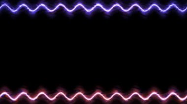 Soyut Neon Işıkları Çerçevesi