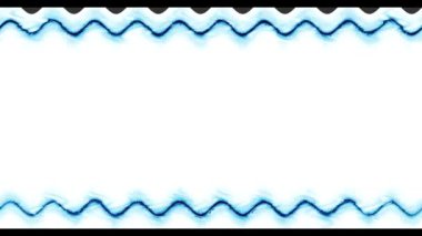 Soyut Mavi Dalga Çerçevesi