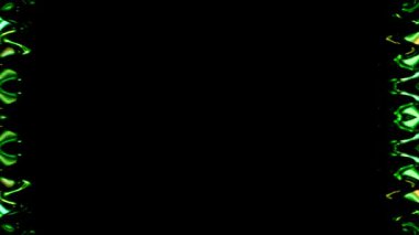 Soyut Yeşil Kenarlık Tasarımı