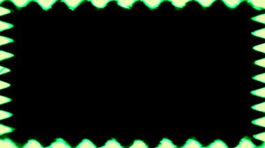 Soyut Yeşil ve Siyah Çerçeve