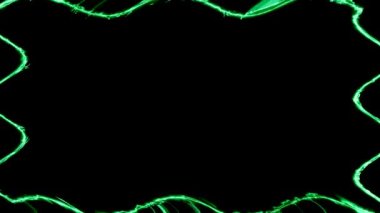 Soyut Yeşil Işık Çerçevesi