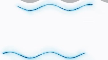 Beyaz Arkaplanda Soyut Mavi Dalga Çerçevesi