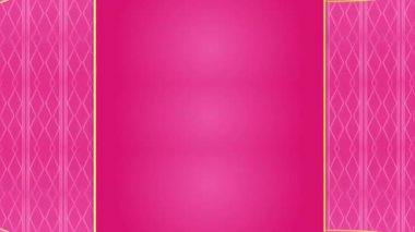 Soyut Pembe ve Altın Desen