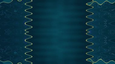 Girdap Çizgileri ve Desenleri Olan Soyut Mavi ve Altın Arkaplan