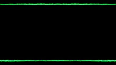 Yeşil Neon Çerçeve, Dijital Soyut Arkaplan