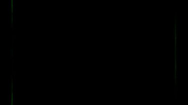 Siyah arkaplan üzerindeki soyut yeşil çizgiler