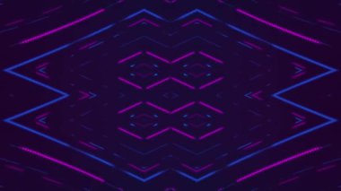 Karanlık arka planda neon ışıklar. neon parlayan arkaplan