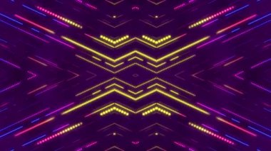 Soyut Neon Işıkları Deseni