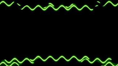 Yeşil Neon Işık Kenarlığı