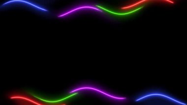Soyut neon dalgalar arka plan