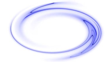 Beyaz arkaplanda mavi spiral