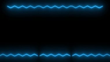 Soyut Neon Işık Çerçevesi