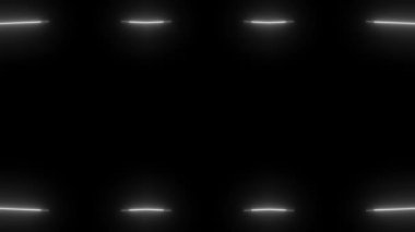 Siyah Arkaplanda Soyut Neon Çerçevesi