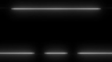 Beyaz Çizgilerle Soyut Neon Çerçevesi