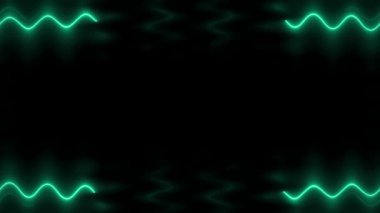 Soyut Yeşil Neon Sınırı