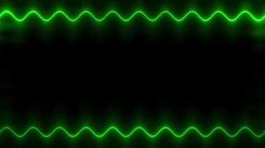 Soyut Yeşil Neon Çerçevesi