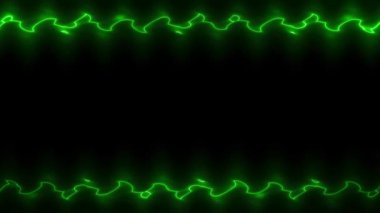 Soyut Yeşil Neon Çerçevesi