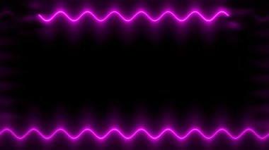 Mor Neon Işık Çerçevesi