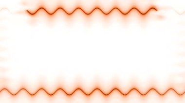 Soyut Orange Wavy Çizgileri Çerçevesi