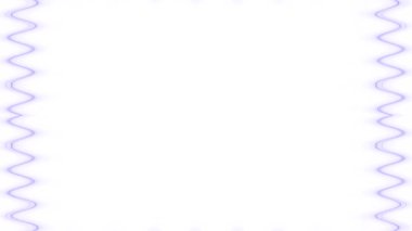 Soyut Dalgalı Mavi Kenarlık