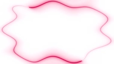 Beyaz Arkaplan ile Soyut Pembe Çerçeve