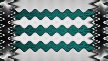 Soyut Teal ve Gümüş Desen